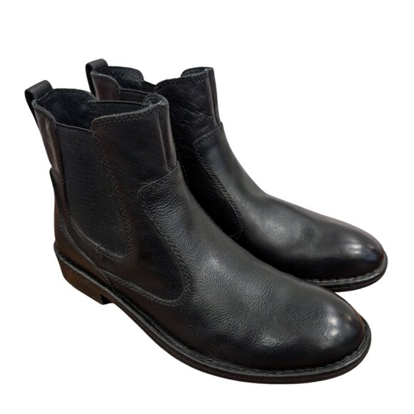 Born Other - BORN Hemlock Full Grain Leather Boot 10.5 Pull-On Chelsea Solid Black